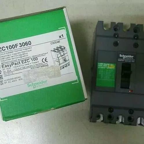 Mccb Schneider Nfb Breaker Ezc 100F Ezc100F 3P 60A 60 A
