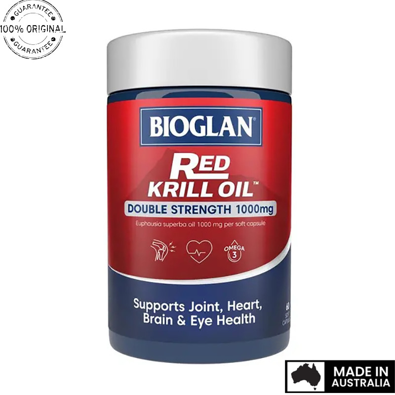 Aussie Original Bioglan Red Krill Oil 1000mg 60 Capsules