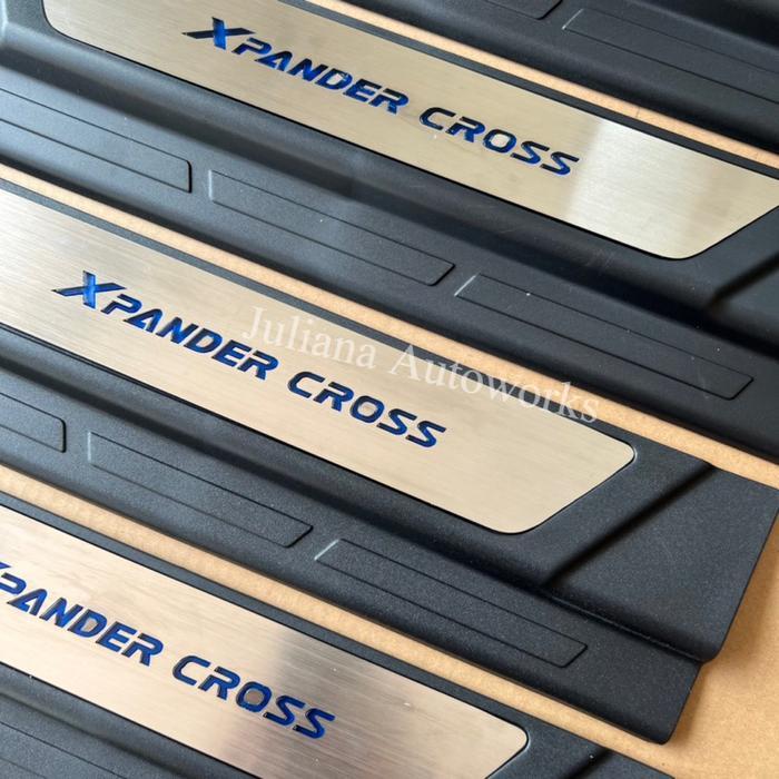 Sillplate Samping Xpander Cross Non Led Pelindung Pijakan Kaki Pintu Mobil Xpander Cross