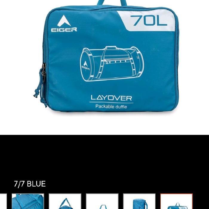 Tas Duffle Eiger Layover 70 Duffle Bag Blue