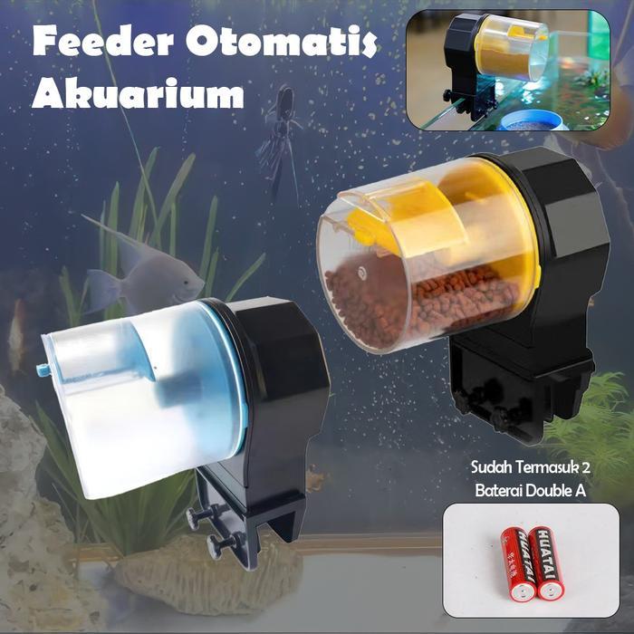 Dispenser Pakan Ikan Otomatis Aquarium & Kolam Fish Feeder Timer Automatic