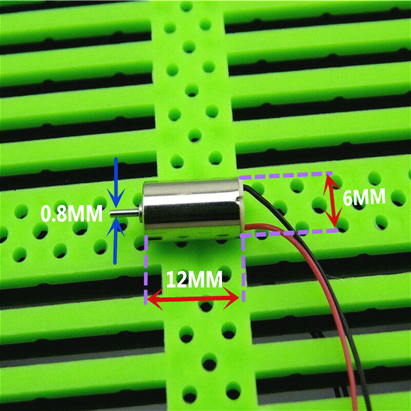 4Pcs 612 Coreless Motor Dc 3V 4.5V 6V 25000Rpm High Speed Micro 6Mm*12Mm Coreless Motors Rc Drone