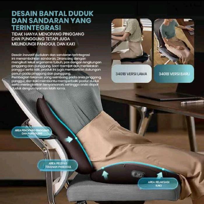 Philips Massager Ppm 4303 Bantal Kursi Pijat Punggung Vibration Massage Co