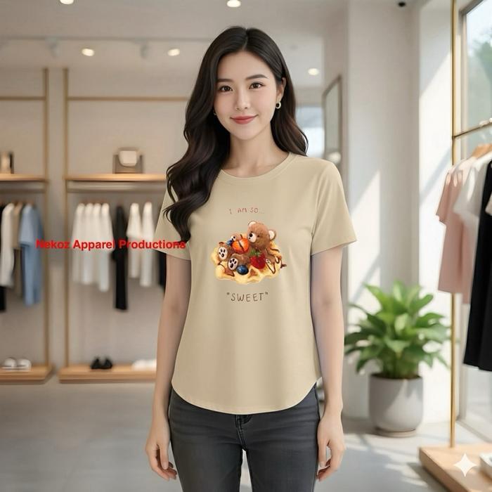 KAOS OVAL SPANDEK PENDEK/ KAOS DISTRO CEWEK/ KAOS OVAL OVERSIZE/ KAOS OVAL ATASAN WANTA/ KAOS SWEET