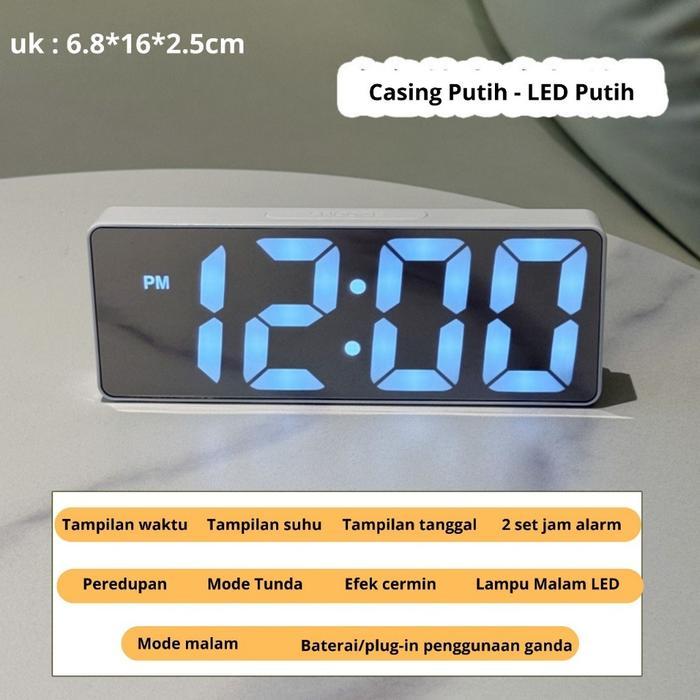 Jam Weker Digital Pintar Jam Meja Digital Digital Smart Alarm Clock Jam Weker