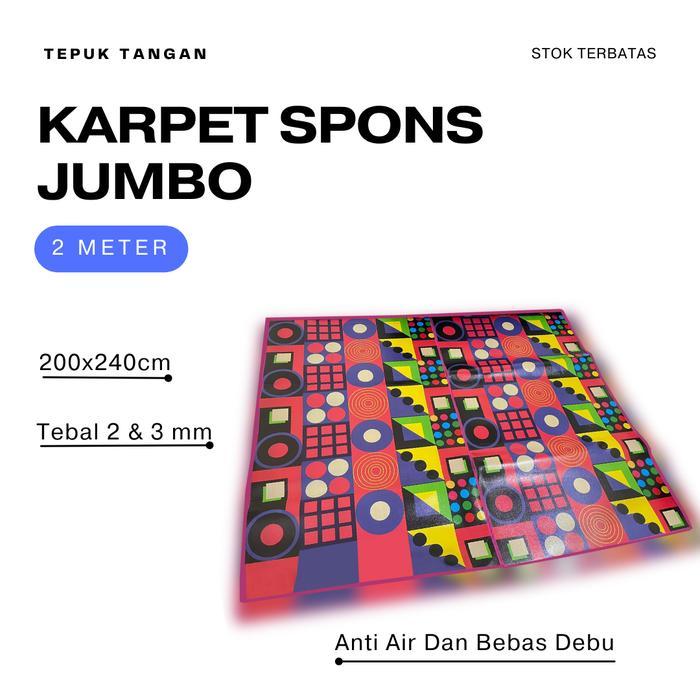 TERLARIS KARPET SPONS JUMBO Ukuran 200x240cm Tebal 3mm / Karpet Lantai Spons Jumbo Tebal Motif