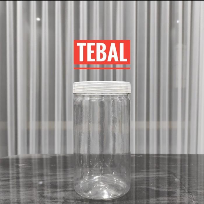 Toples Plastik 1 Liter - Toples Tabung 1 Liter - Toples Kue Snack