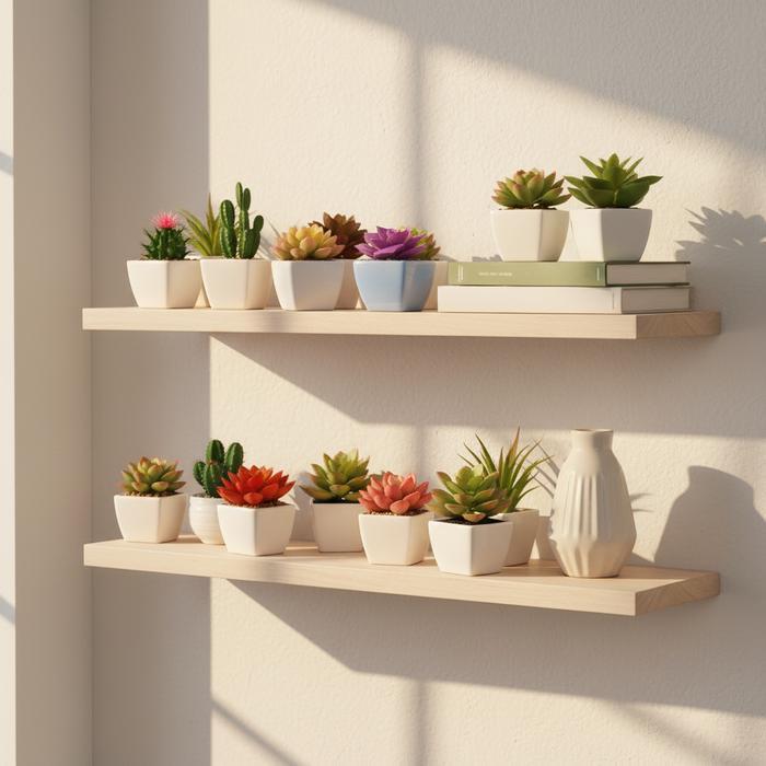 "New" Guninco Kaktus Mini Sukulen Artificial Dekorasi Tanaman Hias Palsu Aesthetic Hiasan Latex