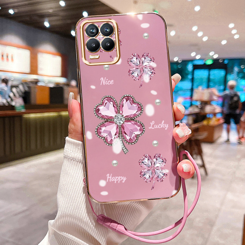 Casing Hp Untuk Realme 8 Pro 8i 8 5G 8s 5G V13 5G Narzo 50 Narzo 30 5G Case Beruntung Semanggi Perma