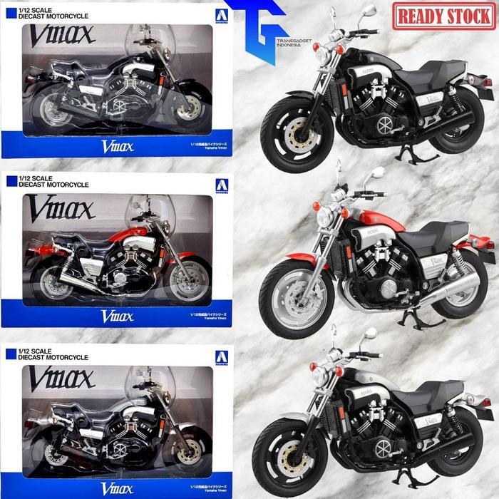 AOSHIMA Yamaha Vmax 1/12 Scale Diecast Motorcycle Figure