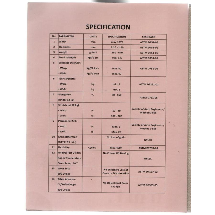 Promo Bumi Synthetic Leather Yugos Kulit Oscar Motif Kain / Pelapis Sofa Original