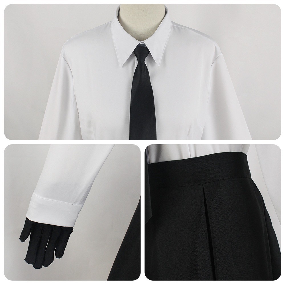 AKIKO YOSANO COSPLAY COSTUME AKIKO YOSANO OUTFITS FOR COMIC CON AKIKO YOSANO FULL SET DRESS HEADWEAR