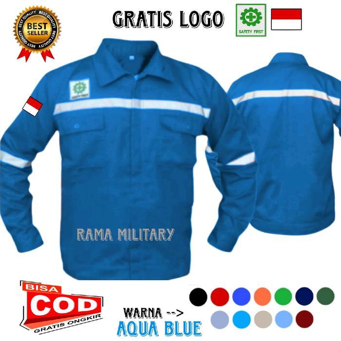 Kameja Werpak Atasan Safety Baju Lengan Panjang Wearpack Pria Wanita Redy Stok