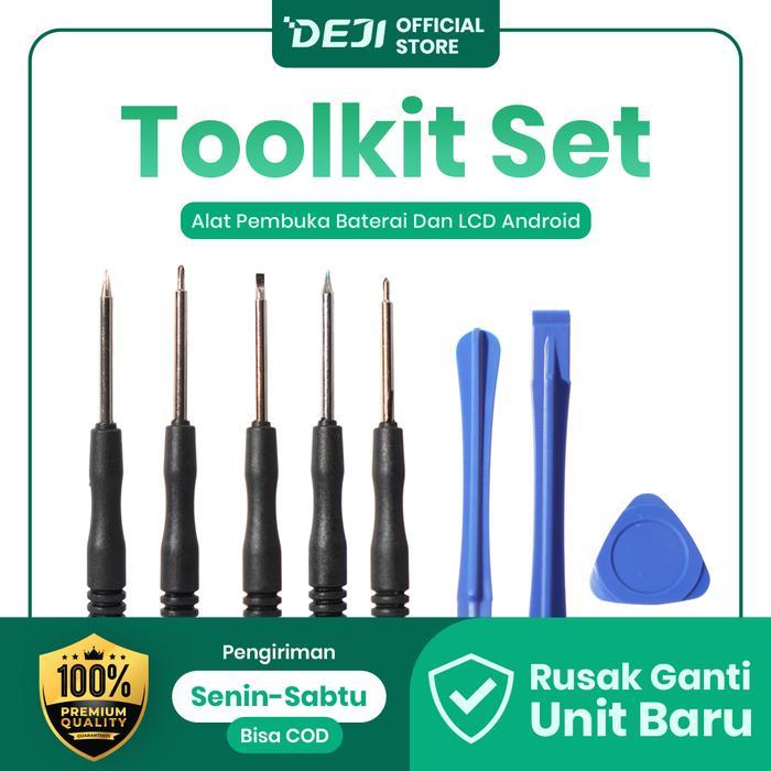 DEJI Toolkit Set Alat Pembuka Baterai dan LCD for Android
