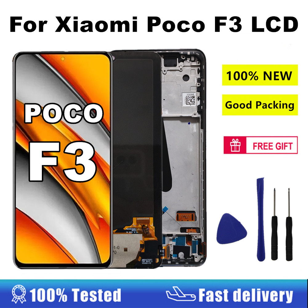 6.67"AMOLED For Xiaomi Poco F3 Display Mi Poco F3 M2012K11AG LCD Display Touch Screen Digitizer For