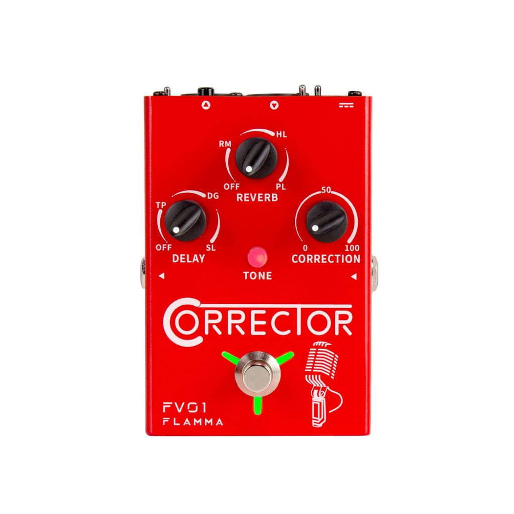 Baru FLAMMA FV01 Vocal Effects Processor: Pitch Correction with Delay & Reverb – Compact Stompbox Co