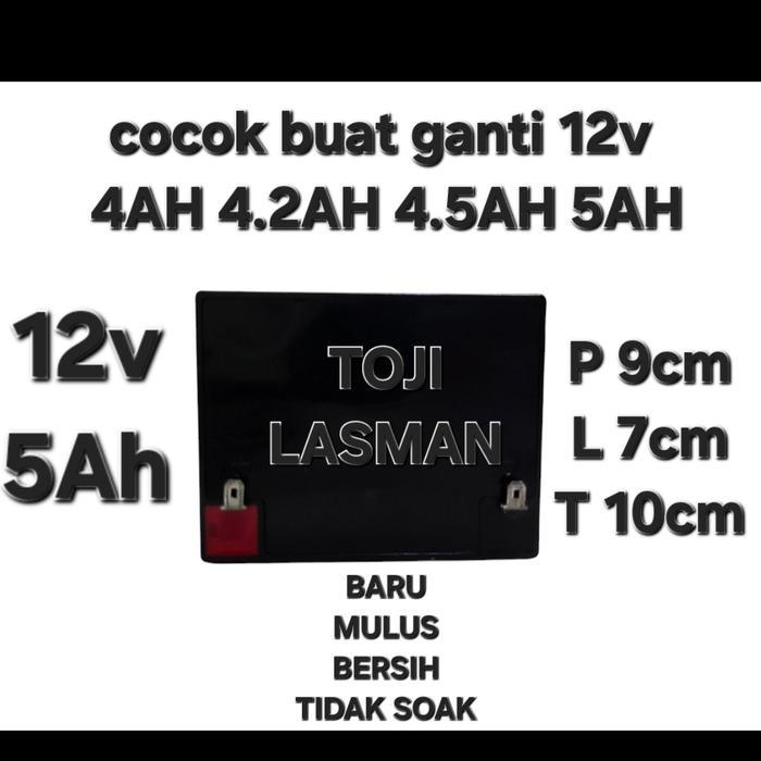 ( ACCU 12V 5AH ) AKI BATU BATERAI BATTERY BATRE 12V5AH 12V4AH 12V4.2AH 12V4.5AH 12V5AH 12 V VOLT