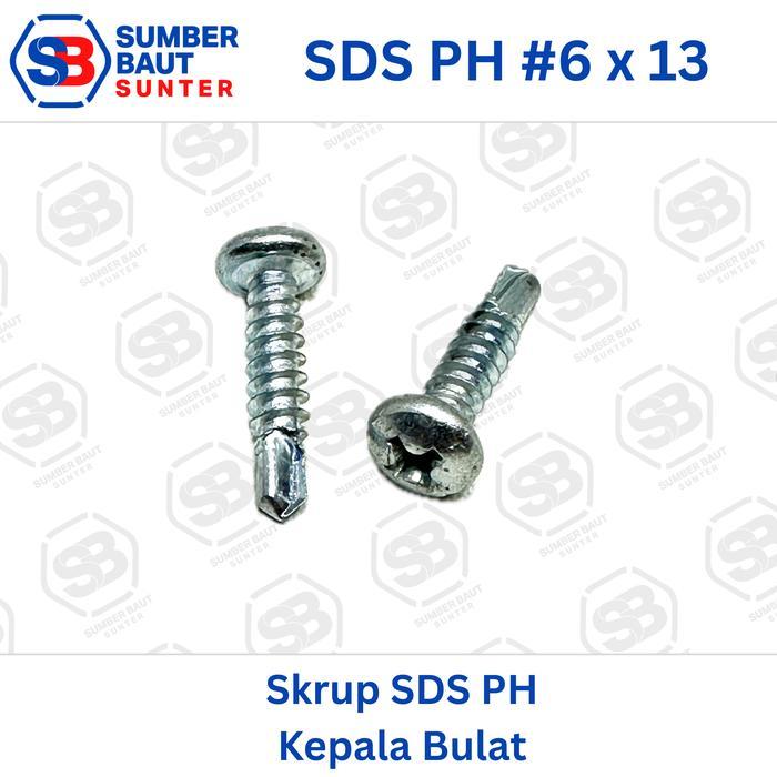SDS PH 6x13 Skrup Roofing Pan Head Self Drilling Screw