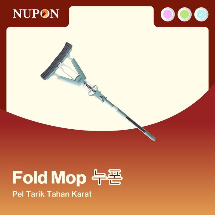 NUPON Alat Pel Pembersih Lantai Fold Mop Stainless Anti Karat
