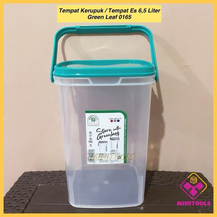 TEMPAT ES GREEN LEAF 6,5 LITER TOPLES KERUPUK GREEN LEAF 0165