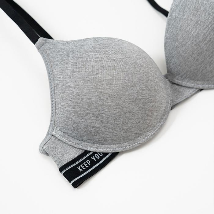 Young Curves Bra Set Comfort Luxe Wireless C03-10417B - Grey