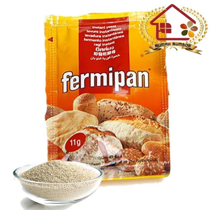 (11 gr) FERMIPAN Ragi Kering Sachet Ragi Bubuk Instant Pengembang Bahan Kue Roti Donat Powder Baking
