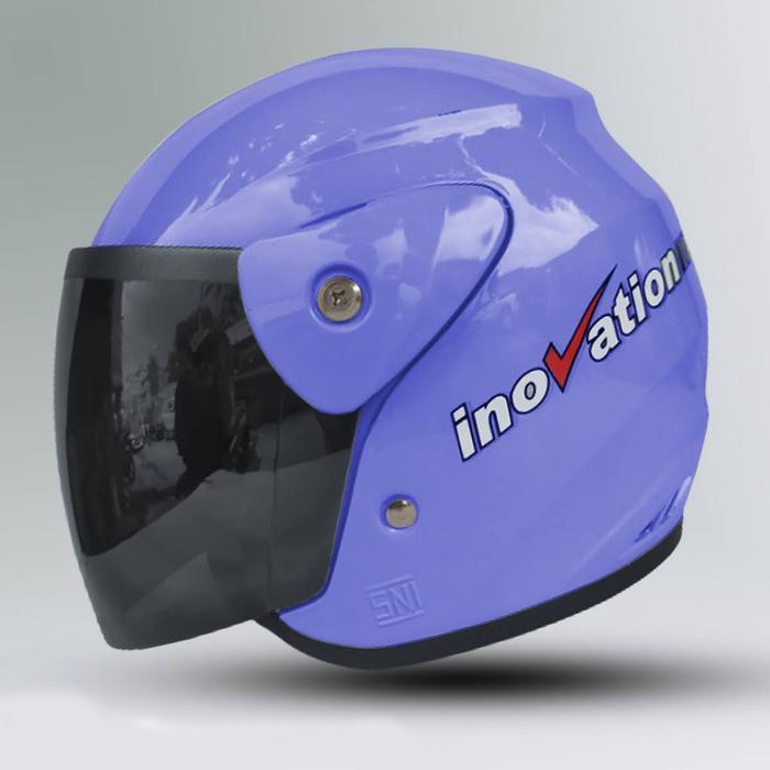 "New" Helm Half Face Inovation KACA HITAM Murah SNI Dewasa Full Leher Mirip Dengan Helm Gm Evo Pria