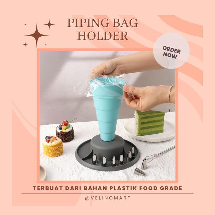 Corong Piping Bag / Penyangga Kantong Piping Bag / Corong Piping Bag Pengisi Adonan