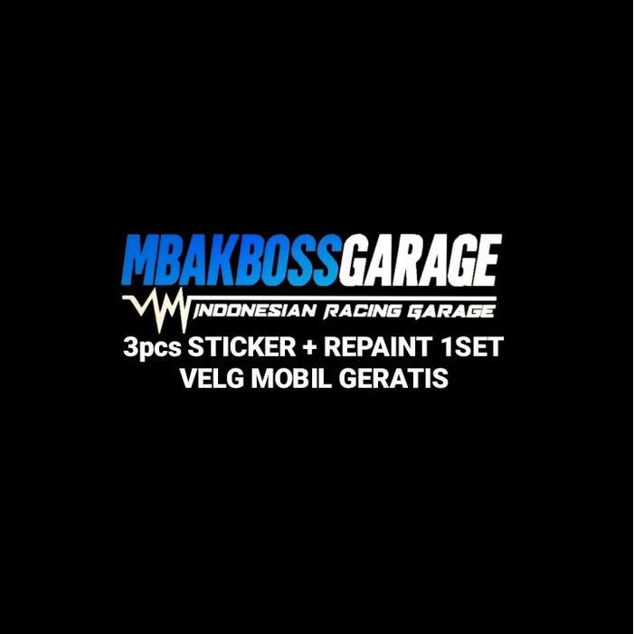 3pcs STICKER GERATIS REPAINT 1SET VELG MOBIL