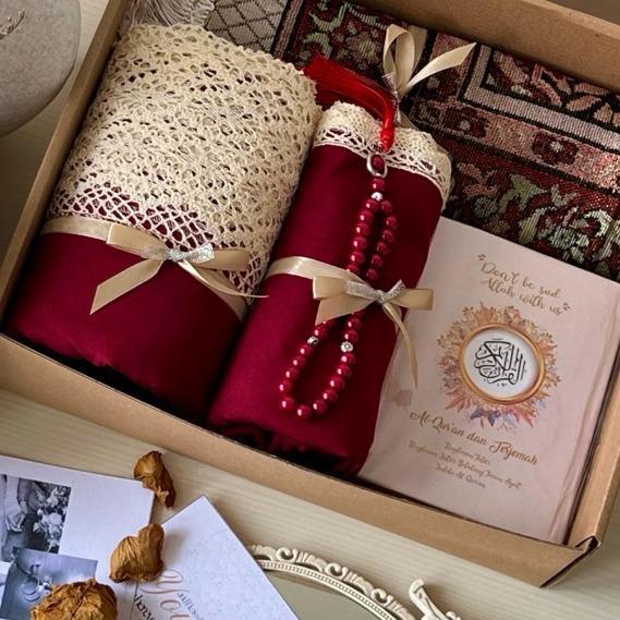 Hampers Set Mukena Hampers Mukena Set Seserahan Pernikahan Alat Sholat Mukena Sajadah Hampers Mukena
