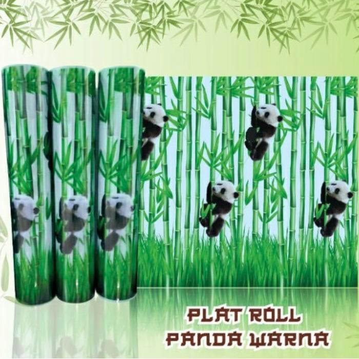 Fiber Pagar Plastik Motif Panda / Fiber Penutup Pagar Motif Panda