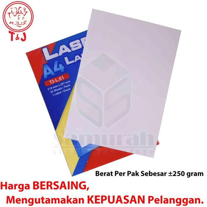"New" Kertas Laser Label Stiker Tom & Jerry L 01 Ukuran A4 isi 25 Lembar / Sticker TJ L.01 Warna