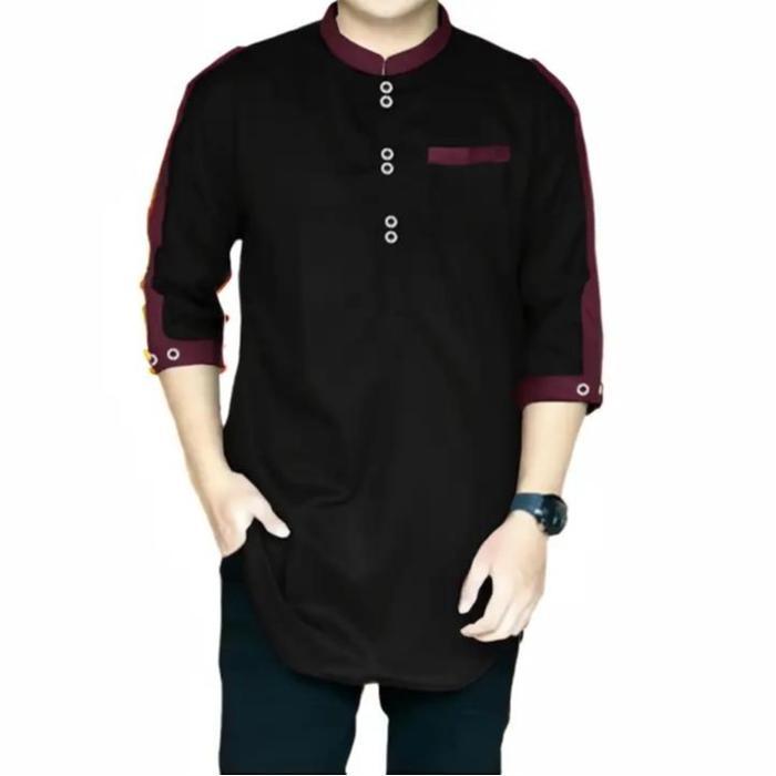 Best Seller Pik - Koko Kurta Zaka Dewasa Baju Pria Jumbo Kurta Muslim Panjang Katun Toyobo Original