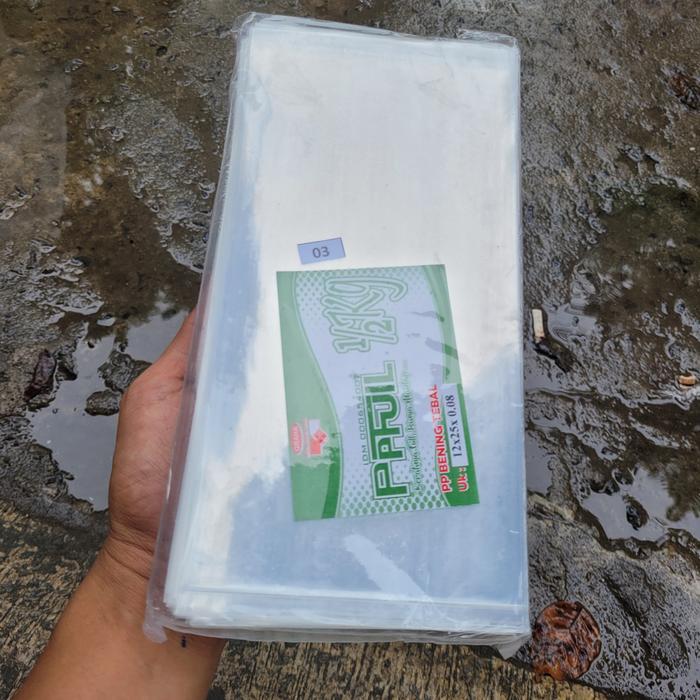 Stok Baru plastik pp BENING 08 tebal 12x25. 500gram plastik kemasan makanan dll