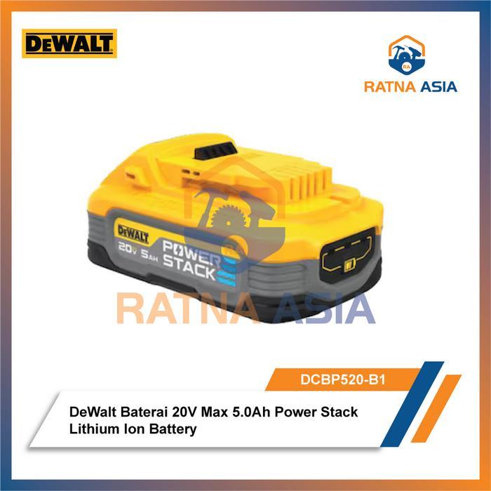 Dewalt Baterai Dcbp520-B1 Powerstack 20V Max 5.0Ah Power Stack Lithium Ion Battery Dewalt Dcbp520