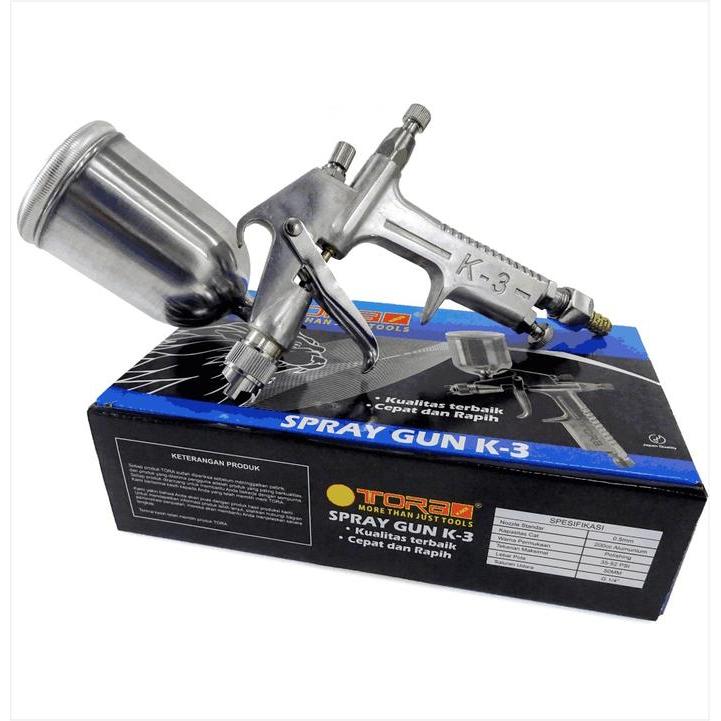 TORA SPRAY GUN K3 POLISHING - ALAT SEMPROT CAT TABUNG ATAS