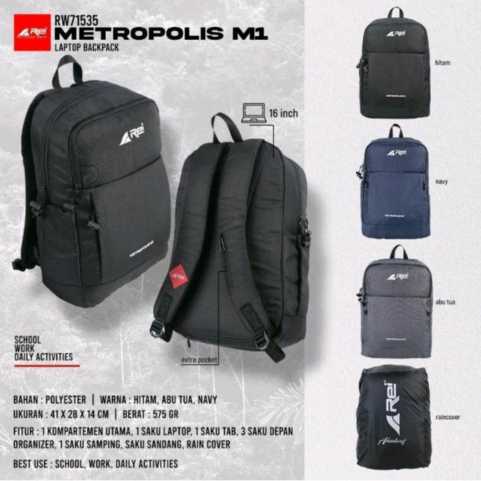 Tas Daypack Laptop Original Arei Metropolis M1 25L Dapat Arei Outdoorgear
