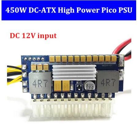 450W Output Switch Power Supply Module for PC 12V DC Input 24pin DC-DC ATX Pico PSU MINI ITX PC Powe
