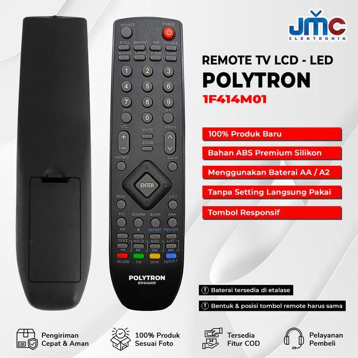 "New" Remote / Remot TV LCD LED Tabung Polytron 81F414M01