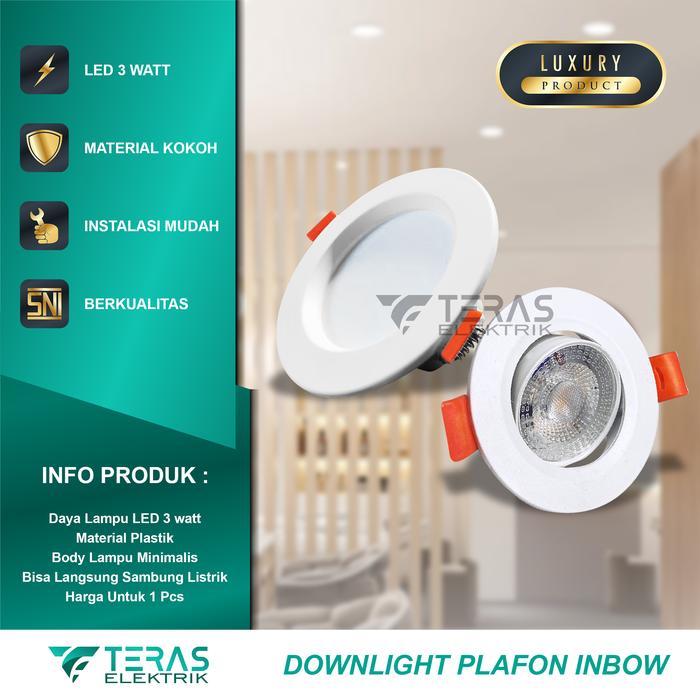 Lampu downlight spotlight LED 3w 3 Watt