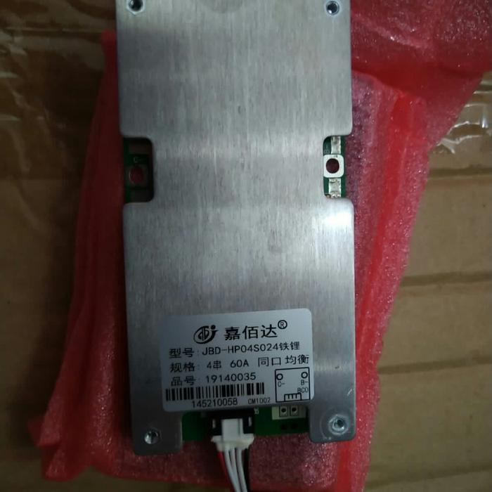 BMS 4S 60A 12V Baterai LifePo4 Protection Charger JBD Cas di atas DALY