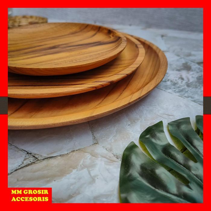 PIRING KAYU JATI / PIRING MAKAN KAYU JATI