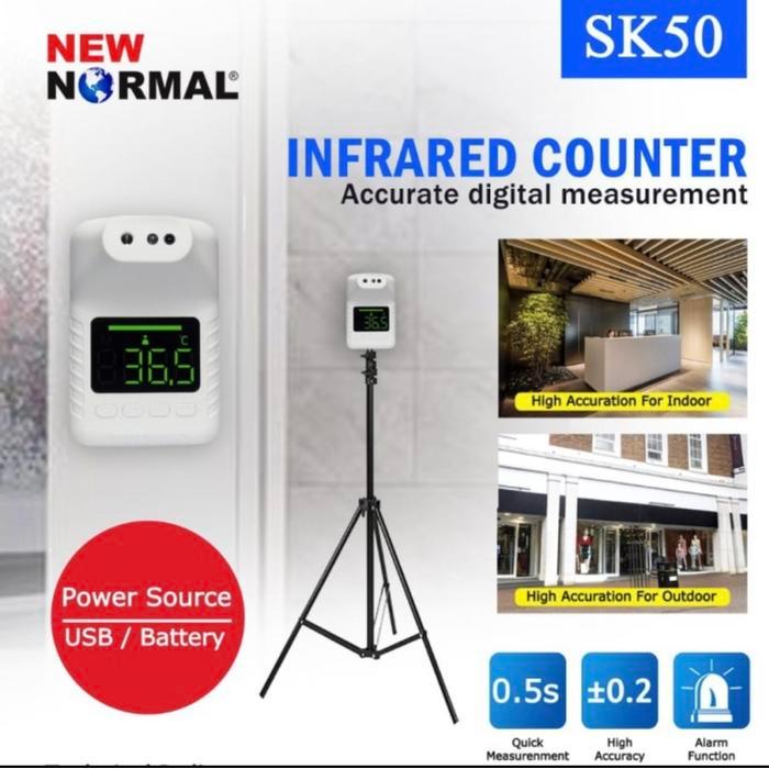 Promo Thermometer SK50 termometer infrared + tripod stand