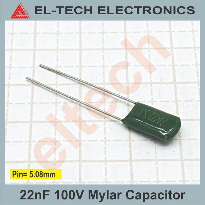 22nF 22 nF KpF Nano Farad Mylar Milar Capacitor Kapasitor
