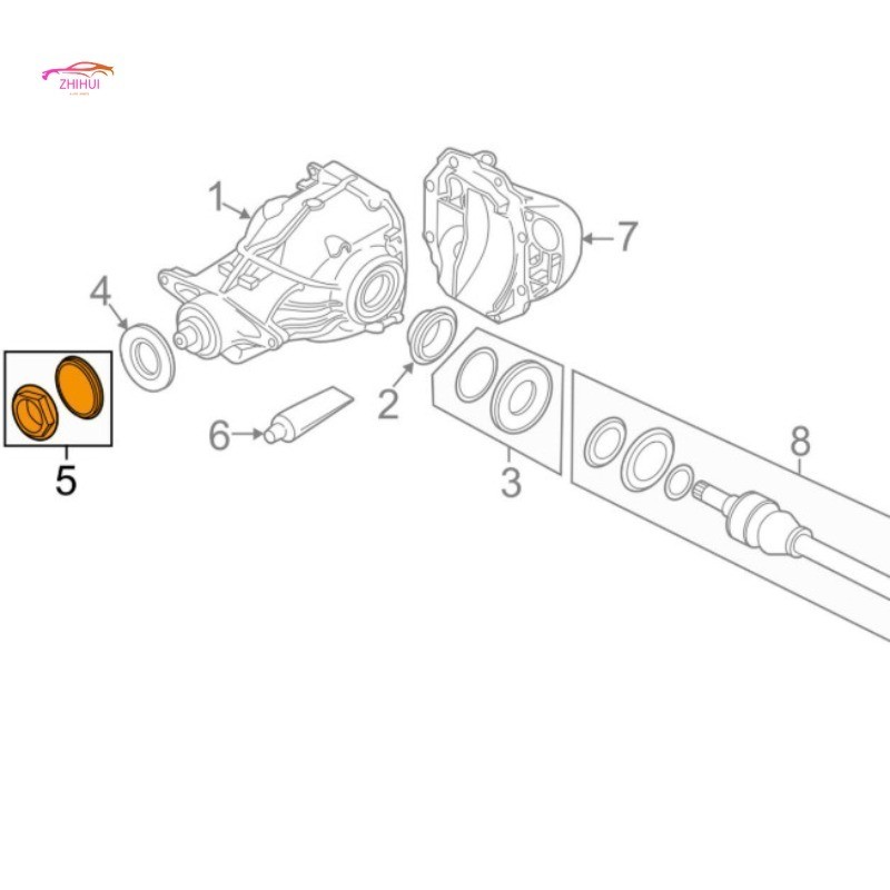 33127607158 26117567770 DRIVE SHAFT INSERT NUT REPAIR KIT FOR BMW
