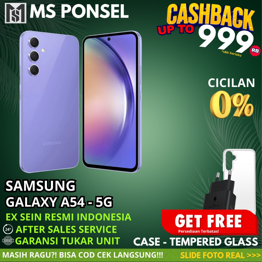SEIN | Samsung Galaxy A54 5G 8/256GB 128GB Resmi Second Fullset Original