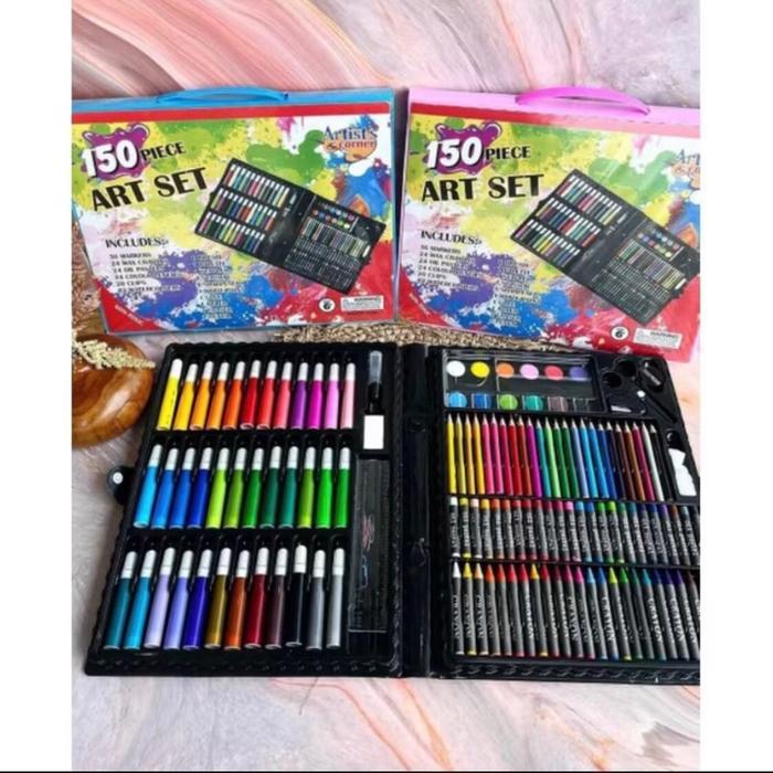 CRAYON 150 Alat Tulis Mewarnai dan Menggambar Anak Set Lengkap - Crayon Set