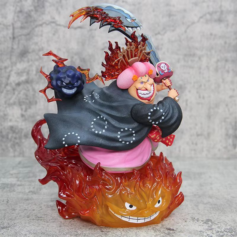 26cm ONE PIECE Four Emperor Big Mom Charlotte Linlin Anime Figure Figures Models Gk Statue Models
