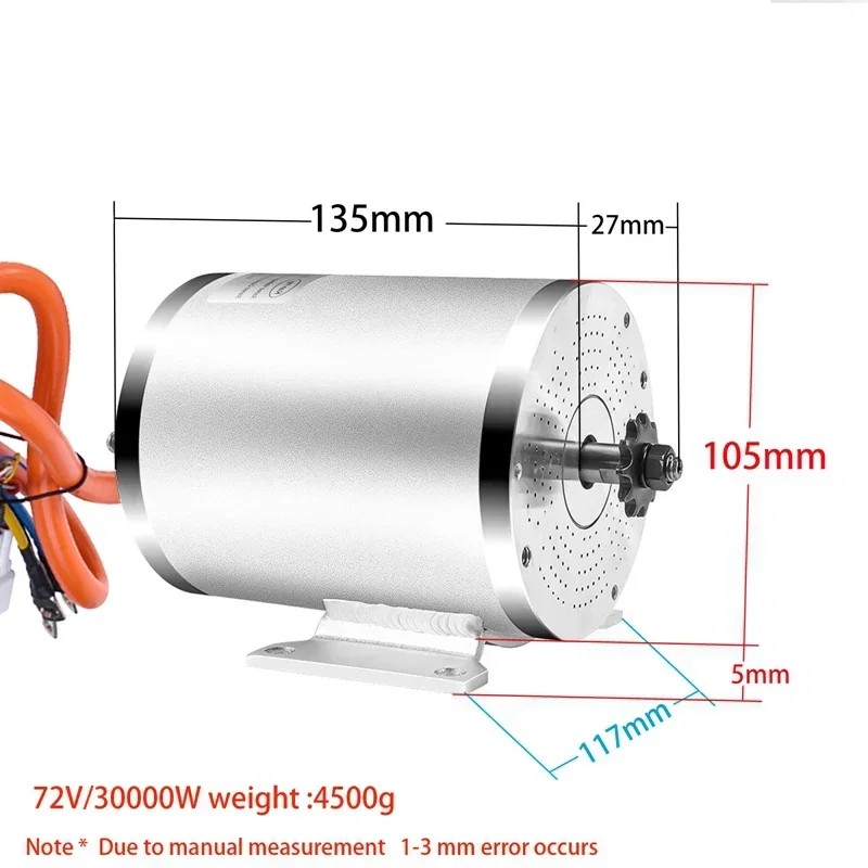 Electric Brushless Motor with Fardriver Controller, Ebike Motor Kit, DC Motor, E-Scooter, Go-Kart,