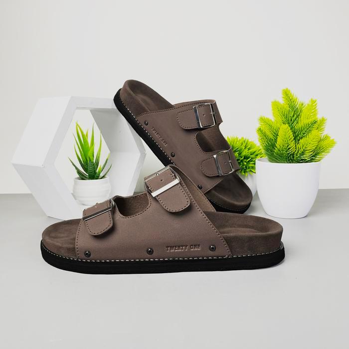 Calbi - Sendal Classic Suede Pria Wanita Premium Sandal Terbaru